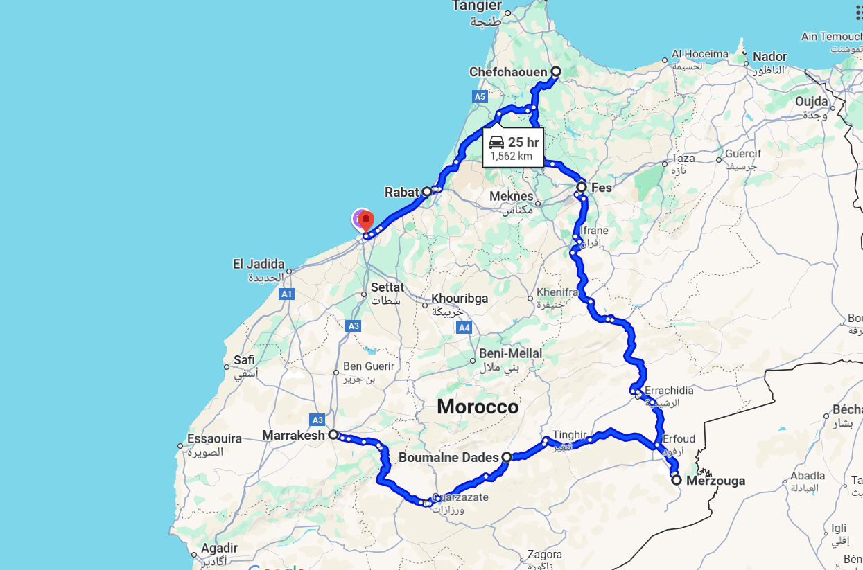 10-Day Marrakech Desert Tour to Casablanca