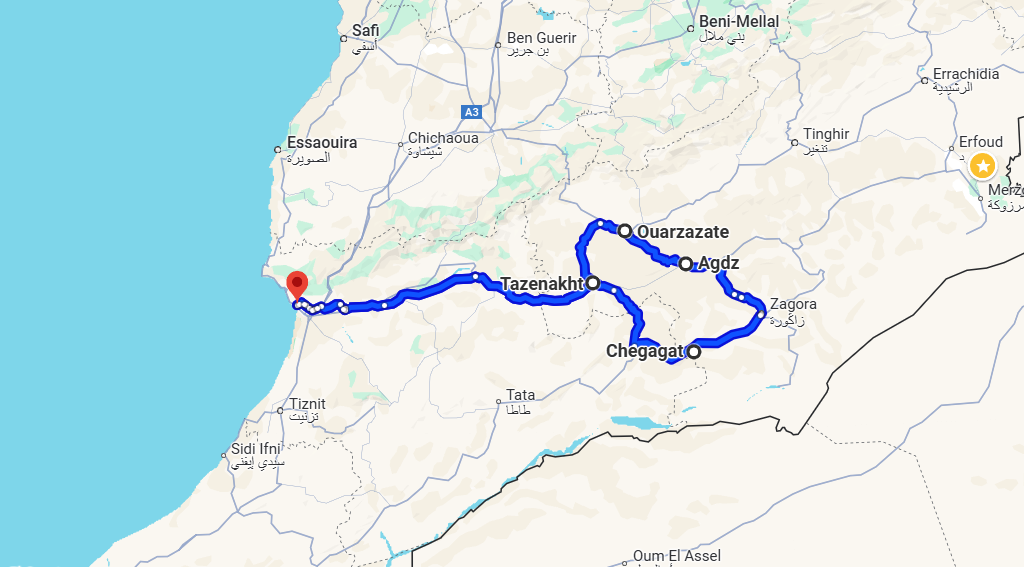 3 Days Tour From Agadir To Erg Chegaga